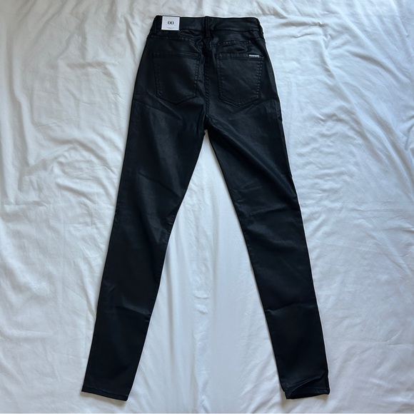 White House black market black coated high rise skinny jeans - Picture 8 of 9